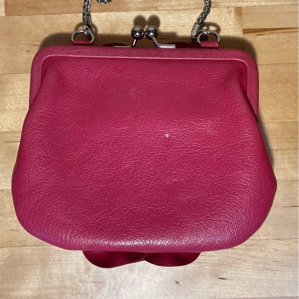 Brighton Rosalie Pink Patent Leather Kiss Lock Coin Purse Crossbody Bag - Picture 4 of 12